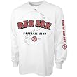 Men`s Boston Red Sox L/S White Baseball Club Tshirt