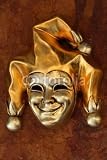Wallmonkeys Peel and Stick Wall Decals - Venetian Mask of Smiling Harlequin - 24