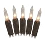 100 Brown Wire Clear Christmas Lights