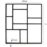 【ノーブランド 品】DIY　ガーデニング　プラスチック製　セメント　レンガ　道路　成形　舗装　金型　モールド　全3サイズ - 45 * 40 * 4