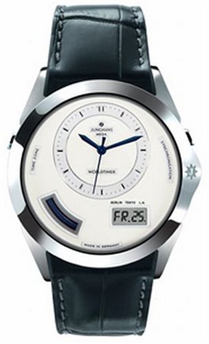 Junghans Mega Herrenarmbanduhr AVANTGARDE WORLDTIMER 