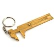 Brass Sliding Gauge 80mm Keychain Measuring Tool