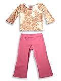 Rubbies - Girls 2-Piece Pant Set, Tan, Mauve