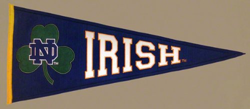 Notre Dame Fighting Irish Traditions Clover Logo Pennant