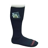 Zip It Socks Mens Black Travel One Pair