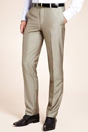 Limited Collection Super Slim Fit Flat Front Trousers [T15-1182-S]