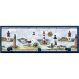 Lighthouse Wall Plaque with Wooden Pegs