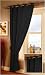 Kitchen & Housewares : Liberty Black 100% Cotton 66in x 90in Eyelet Panel Including Tieback