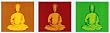 Buddha (Pop Art) Art Poster Print - 12" X 36"