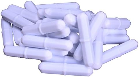 bodajingke B Type Magnetic Stir Bar with Integral Pivot Ring, White, 7 X 25mm PTFE Cover Stirring Rod Pack of 10