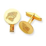 14K Jacksonville Jaguars Round Disc Cuff Links