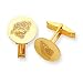 14K Jacksonville Jaguars Round Disc Cuff Links
