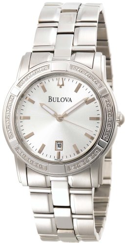 Bulova Men's 96E103 Diamond Accented Silver Dial Watch