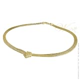 MILLE LUCCI: *SINGLE KNOT GOLD VERMEIL NECKLACE*