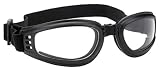 Foldable Black Goggles Clear Lens And UV 400 Protection