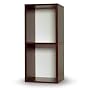 Way Basics Cube Plus Eco-Friendly 2-Shelf Storage Unit, Espresso Wood Grain