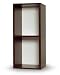 Way Basics Cube Plus Eco-Friendly 2-Shelf Storage Unit, Espresso Wood Grain