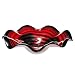 Hand Blown Black and Red Art Glass Figure
