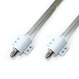 [F-FACTORY] BS・CS/地デジ対応！フラットケーブル サッシケーブル 隙間ケーブル（防水キャップ付属）35cm F型接栓 タイプ C-066