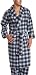 Nautica Men's Founder Tartan Flannel Shawl Collar Robe