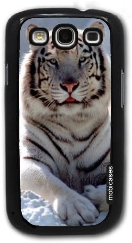 White Bengal Tiger - Protective Designer BLACK Case - Fits Samsung Galaxy S3 SIII i9300