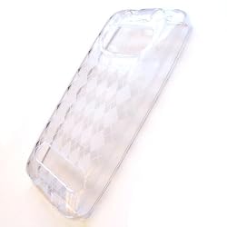 HTC EVO 4G (Sprint) Crystal Silicone Gel Skin Case Transparent Check Pattern