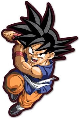 Dragon Ball Goku manga anime vynil car sticker 3" x 5"