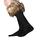 ECOSCO Women Soft Cozy Fuzzy Faux Fur Leg Warmers Socks Boots Cuffs Cover