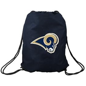 St. Louis Rams Navy Blue Nylon Drawstring Backpack
