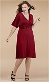 Plus Size Ruched Surplice Dress