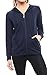 Women Lightweight Cotton Zip-Up or Pullover Hoodie with EttelLut Hair Band