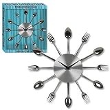 Kitchen Cutlery Fork Spoon Wall Clock