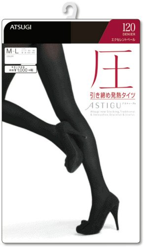 AtsugiAstigu Tights Atsu Tighten Hot Tights 120 Denier Size L - LL - 480 Black