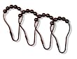 Heavy Duty - Oil Rubbed Bronze Roller Shower Curtain Rings - Set of 12