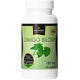 All Natural Ginkgo Biloba Extract Supplement - 120 Mg Nootropic for Brain Health and Memory Support. Herb Promotes Bloodflow for Focus, Clarity and Concentration. 100 Capsules