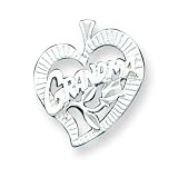 Sterling Silver Grandma Charm with 20 inch Sterling Silver Chain