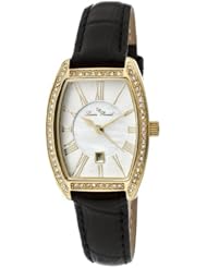 Lucien Piccard Womens 10030-YG-02 Grivola Ortlet Gold/White Watch