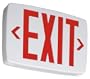 Lithonia Lighting LQMSW3R120/277ELNM6R Quantum Red LED Exit Light with Backup Battery