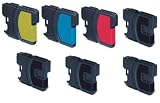 iComp 10x inks for Brother DCP-J125 DCP-J315w DCP-J515w MFC-J220 MFC-J265w MFC-J410 MFC-J415w DCPJ125 DCPJ315w DCPJ515w MFCJ220 MFCJ265w MFCJ410 MFCJ415w (4xLC985BK 2xLC985C 2xLC985M 2xLC985Y)