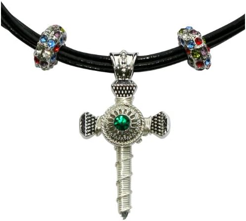 North Star May Emerald Preciosa Czech Crystal Birthstone Necklaces