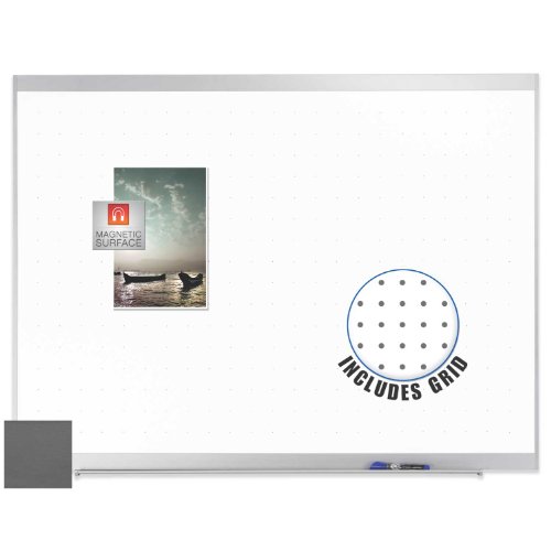 Quartet Platinum Magnetic Total Erase Whiteboard, 4 x 3 Feet, Graphite (85278) On Sale