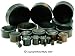 CARVED ORGANIC CONCAVE EBONY WOOD PLUGS PEBONY00- 00G
