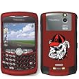 University of Georgia Bulldog Head on BlackBerry Curve 8300 series Phone Cover (Sunset)