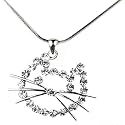 OMyGod Crystal Comic Cat Pendant