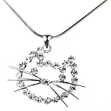 OMyGod Crystal Comic Cat Pendant