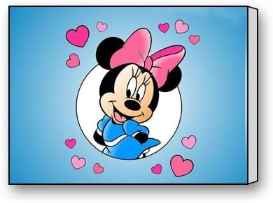 Funnyone Custom Modern Wall Art Decoration for Home Minnie Mouse Canvas Prints