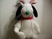 Peanuts SNOOPY w ANTLERS Christmas SOFT Plush TOY DOLL by Determined