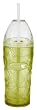 Zak Designs Olive Green 16-Ounce Chiller with Straw