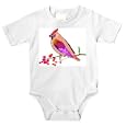 Onesie with cock, bohemian, waxwing-cock, eating, bird, berries
