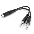 StarTech.com - MUYHSFMM - C�ble pour s�parateur de casque - 3,5�mm - Noir